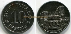Монета (нотгельд) 10 пфеннигов 1919 года. Триер (Германия)