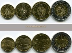 Набор из 4-х монет 2011 года Уругвай